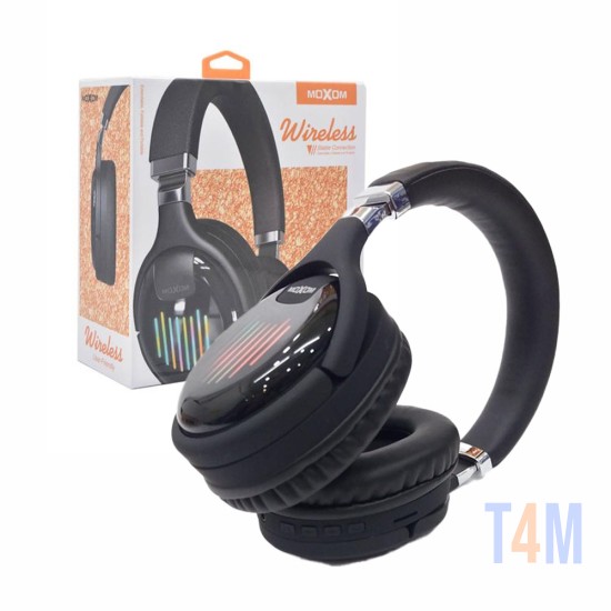 Auriculares Inalámbricos Moxom MX-WL14 con luz LED Negro